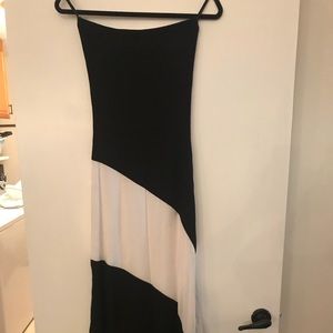 Strapless maxi dress